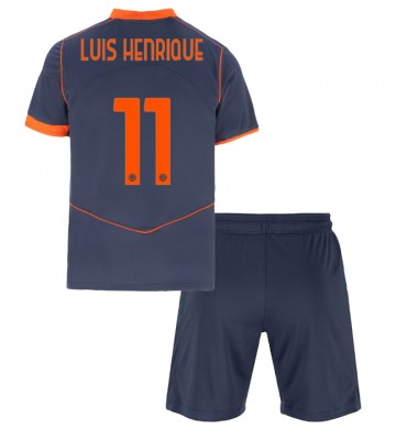 Inter Milan Luis Henrique #11 Tredje Kläder Barn 2025-26 Kortärmad (+ Korta byxor)